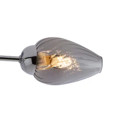 Lina 5-Light Chrome Flush Ceiling Light