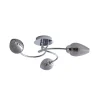 Lina 3-Light Chrome Flush Ceiling Light