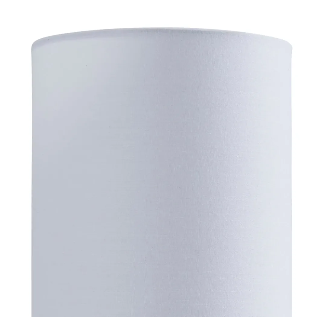 Linden White Ribbed Ceramic Table Lamp