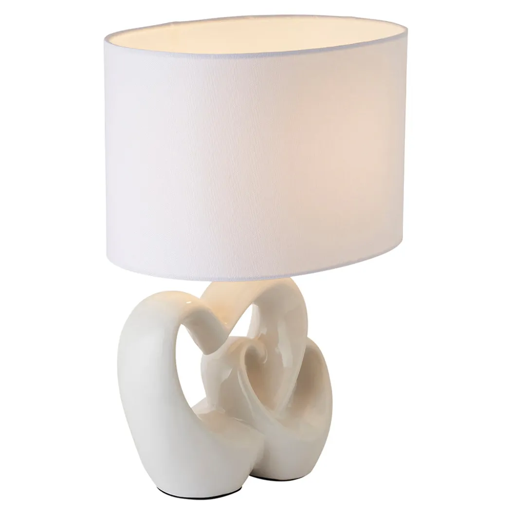Link White Ceramic Table Lamp