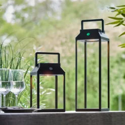 Linterna Small LED PIR Outdoor Black Lantern