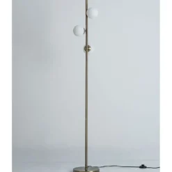Lior 3-Light Antique Brass Floor Lamp