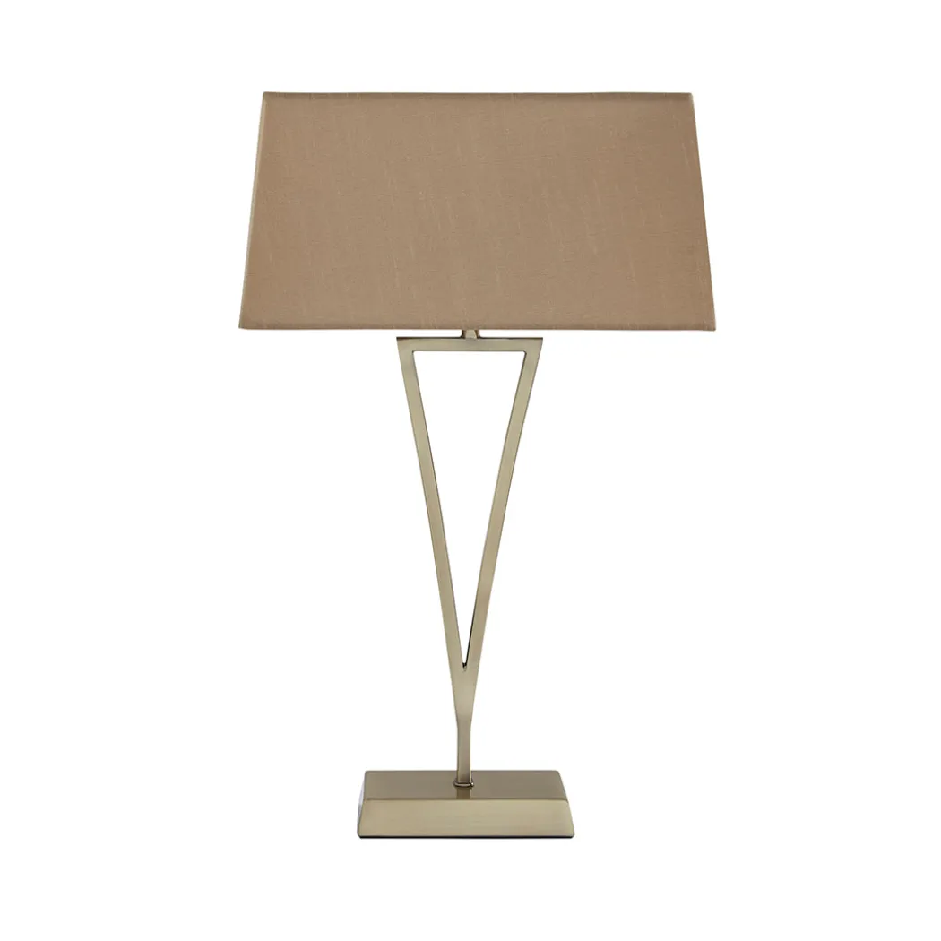 Lizzie Antique Brass & Champagne Touch Table Lamp