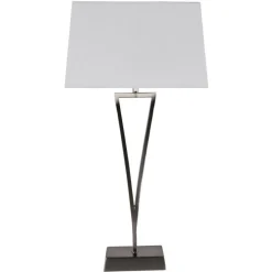Lizzie Chrome & White Touch Table Lamp