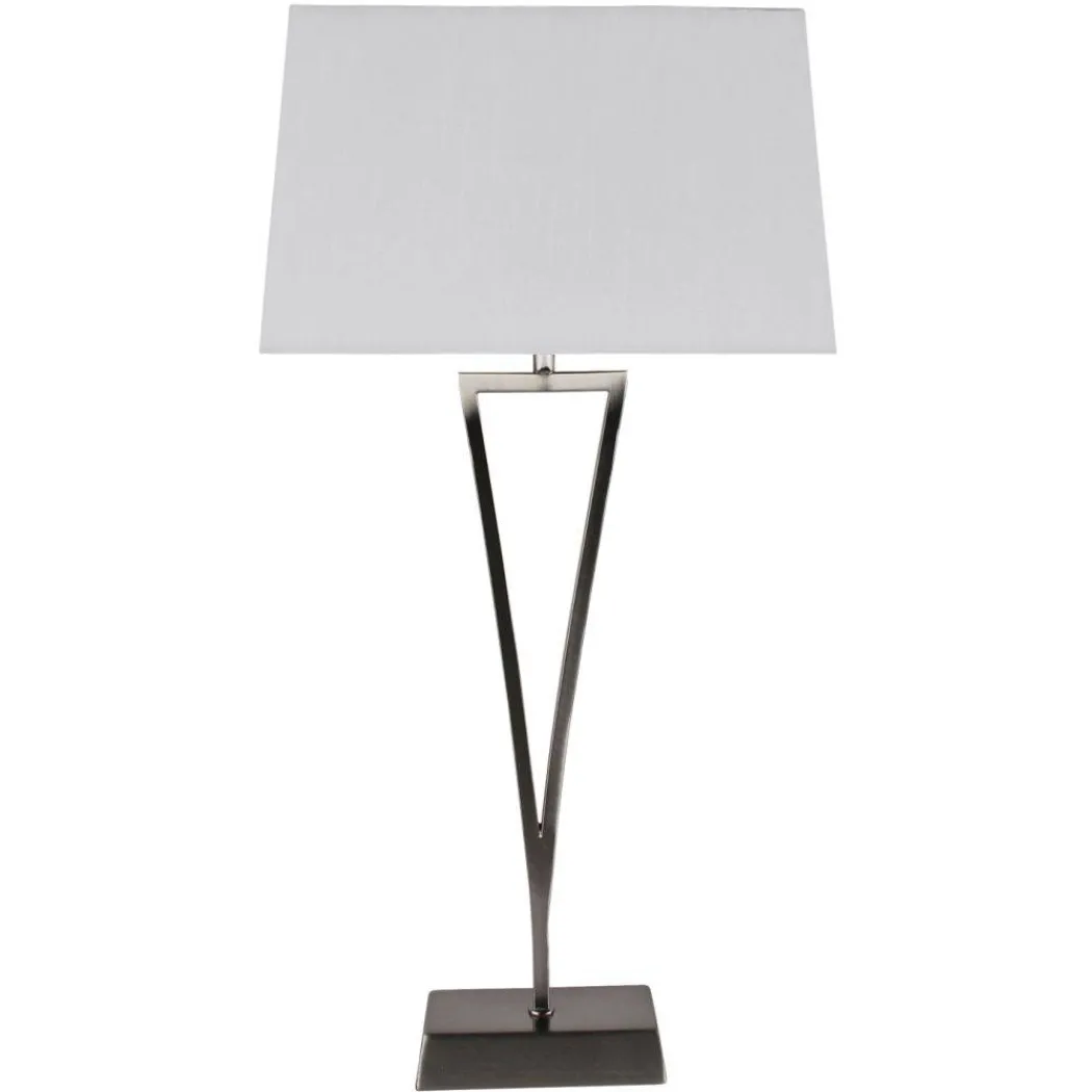 Lizzie Chrome & White Touch Table Lamp