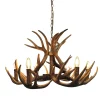 Lochranza 6 Light Rustic Antler Pendant Ceiling Light