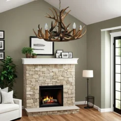 Lochranza 6 Light Rustic Antler Pendant Ceiling Light