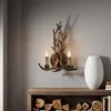 Lochranza 2 Light Rustic Antler Wall Light