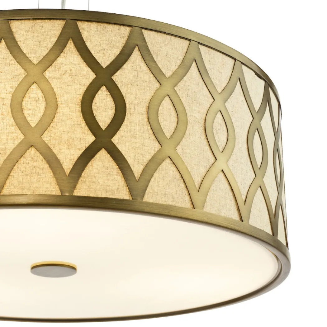 Locryn 4-Light Brushed Bronze Pendant