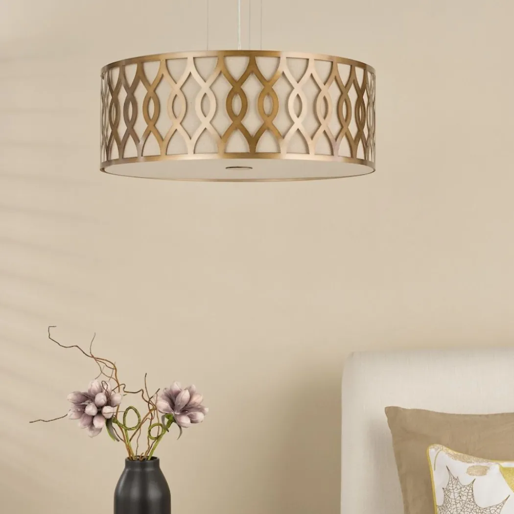 Locryn 4-Light Brushed Bronze Pendant