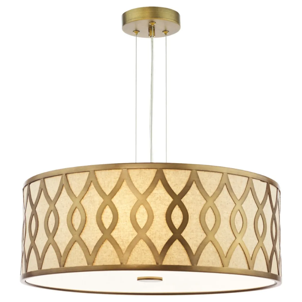 Locryn 4-Light Brushed Bronze Pendant