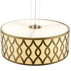 Locryn 4-Light Brushed Bronze Pendant