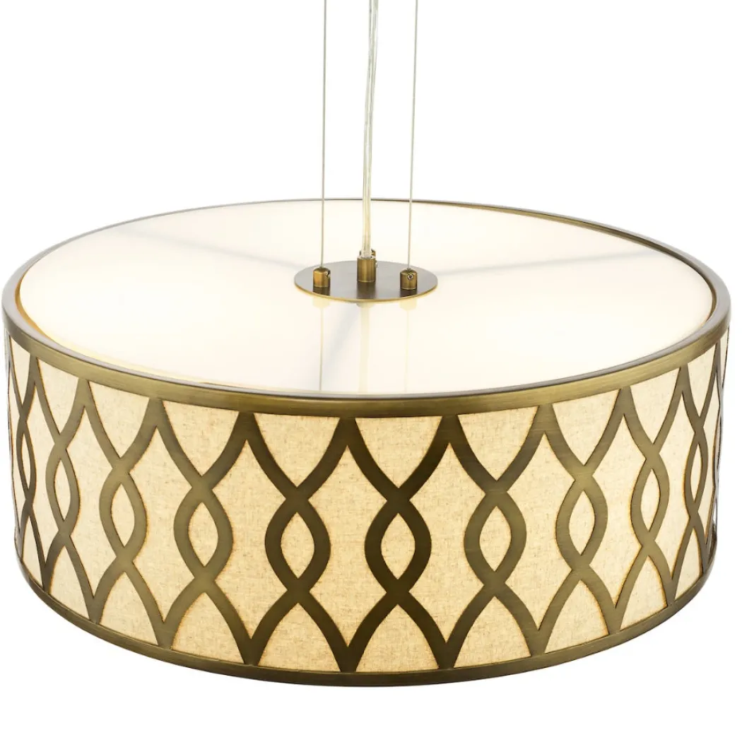 Locryn 4-Light Brushed Bronze Pendant