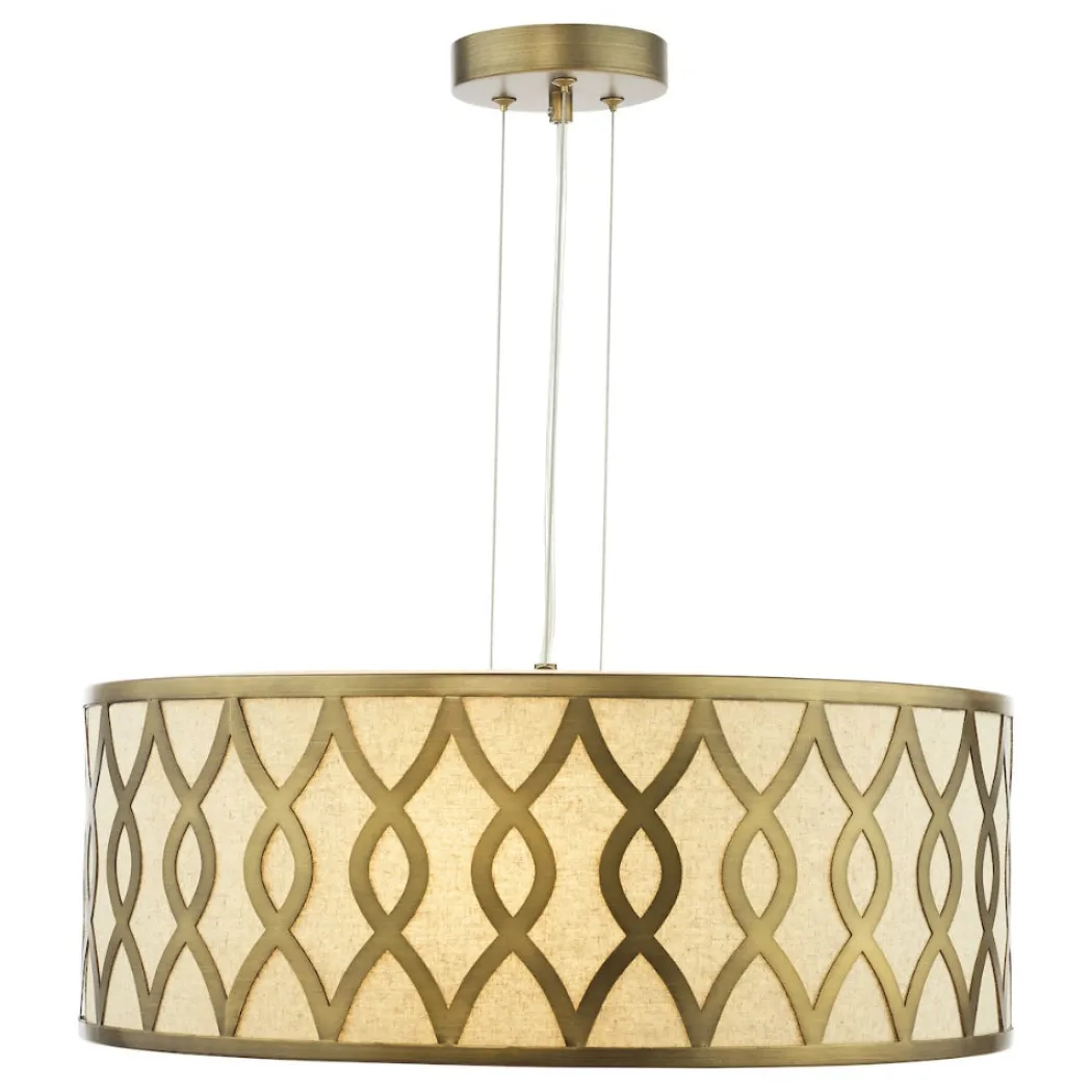 Locryn 4-Light Brushed Bronze Pendant