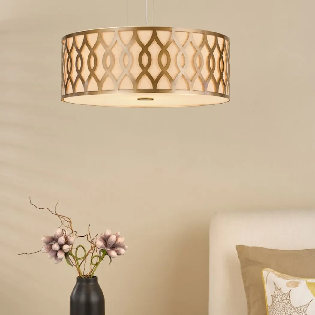 Locryn 4-Light Brushed Bronze Pendant
