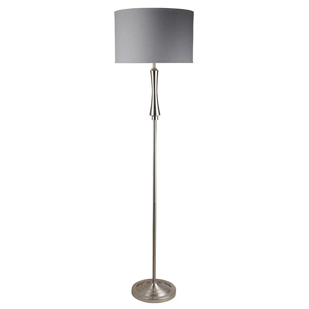 Lomond Floor Lamp Satin Nickel