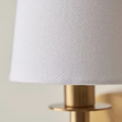 Long Line Vintage Brass Wall Light