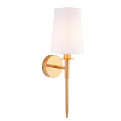Long Line Vintage Brass Wall Light