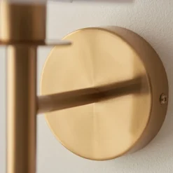 Long Line Vintage Brass Wall Light