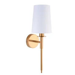 Long Line Vintage Brass Wall Light