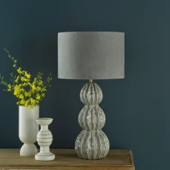 Lorelai Grey Ceramic Table Lamp