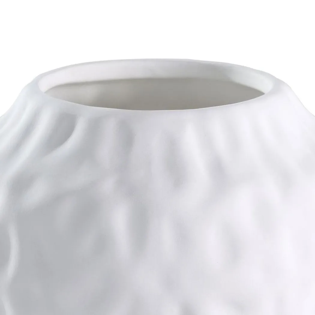 Lovran White Ceramic Vase Large