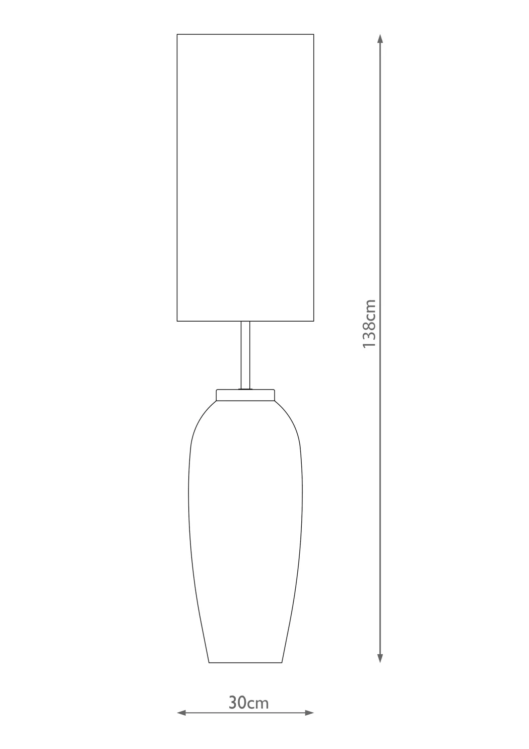 Lucinda White Concrete Floor Lamp