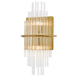 Lukas Antique Gold & Crystal Wall Light