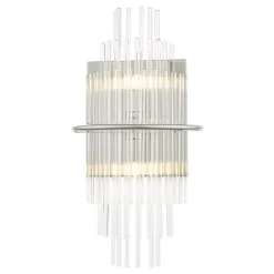 Lukas Polished Chrome & Crystal Wall Light