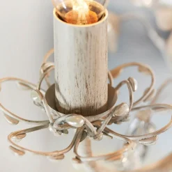 Lullaby 5 Light Cream & Gold Pendant Ceiling Light
