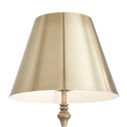 Lustre Antique Brass Rechargeable Table Lamp