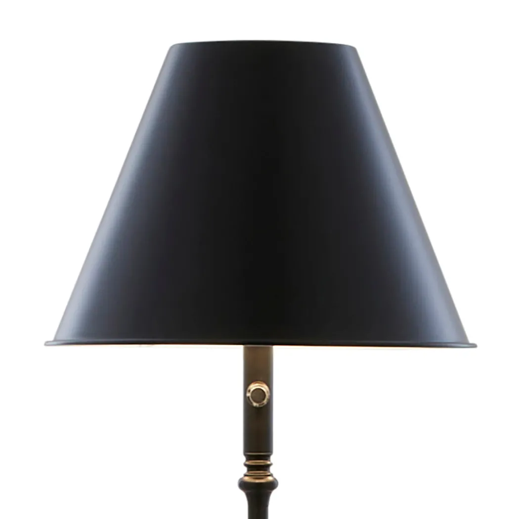 Lustre Black LED Rechargeable Floor Lamp