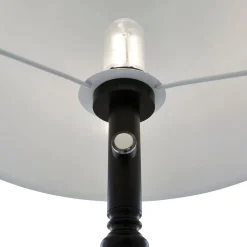 Lustre Black LED Rechargeable Floor Lamp