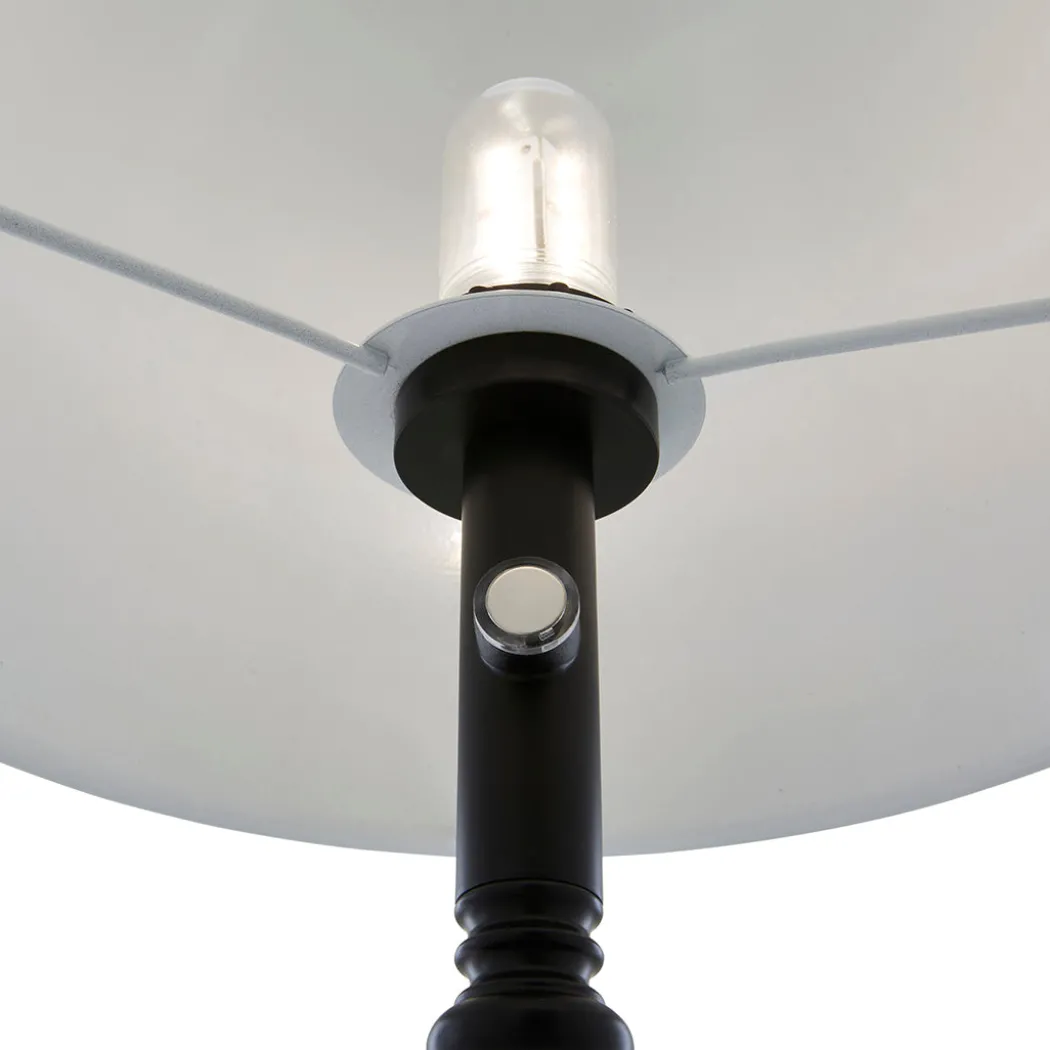 Lustre Black LED Rechargeable Floor Lamp