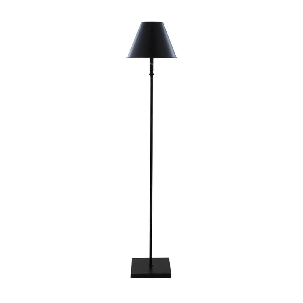 Lustre Black LED Rechargeable Floor Lamp