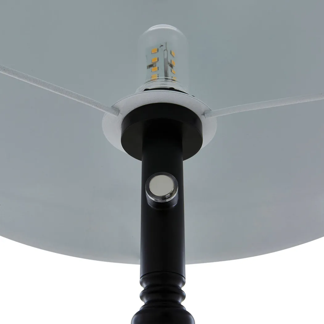 Lustre Black LED Rechargeable Floor Lamp