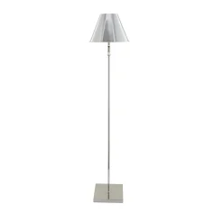Lustre Polished Chrome LED Rechargeable Floor Lamp