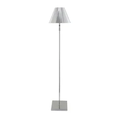 Lustre Polished Chrome LED Rechargeable Floor Lamp
