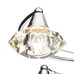 Luther 6 Light Semi-Flush Silver Ceiling Light