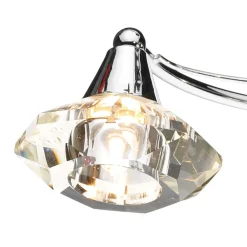 Luther 4 Light Semi-Flush Silver Ceiling Light
