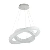 Lux & Belle Double Hoop Acrylic and Chrome LED Pendant