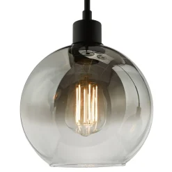 Lycia 3 Light Black & Ombre Glass Ceiling Cluster Ceiling Pendant