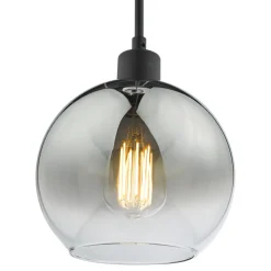 Lycia Black & Ombre Glass Pendant Ceiling Light