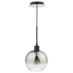 Lycia Black & Ombre Glass Pendant Ceiling Light