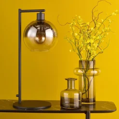Lycia Black & Ombre Glass Table Lamp