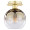 Lycia Gold & Ombre Glass Flush Ceiling Light