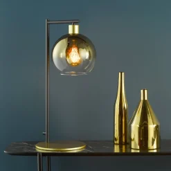 Lycia Gold & Ombre Glass Table Lamp