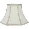 Lyla 45cm Bowed Hexagonal Lamp Shade Cream