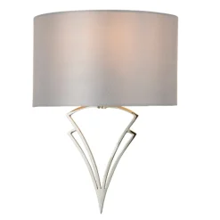 Lyla Satin Nickel Wall Light