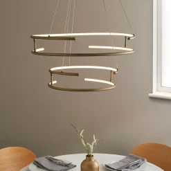 Mabel Antique Brass LED Pendant Ceiling Light